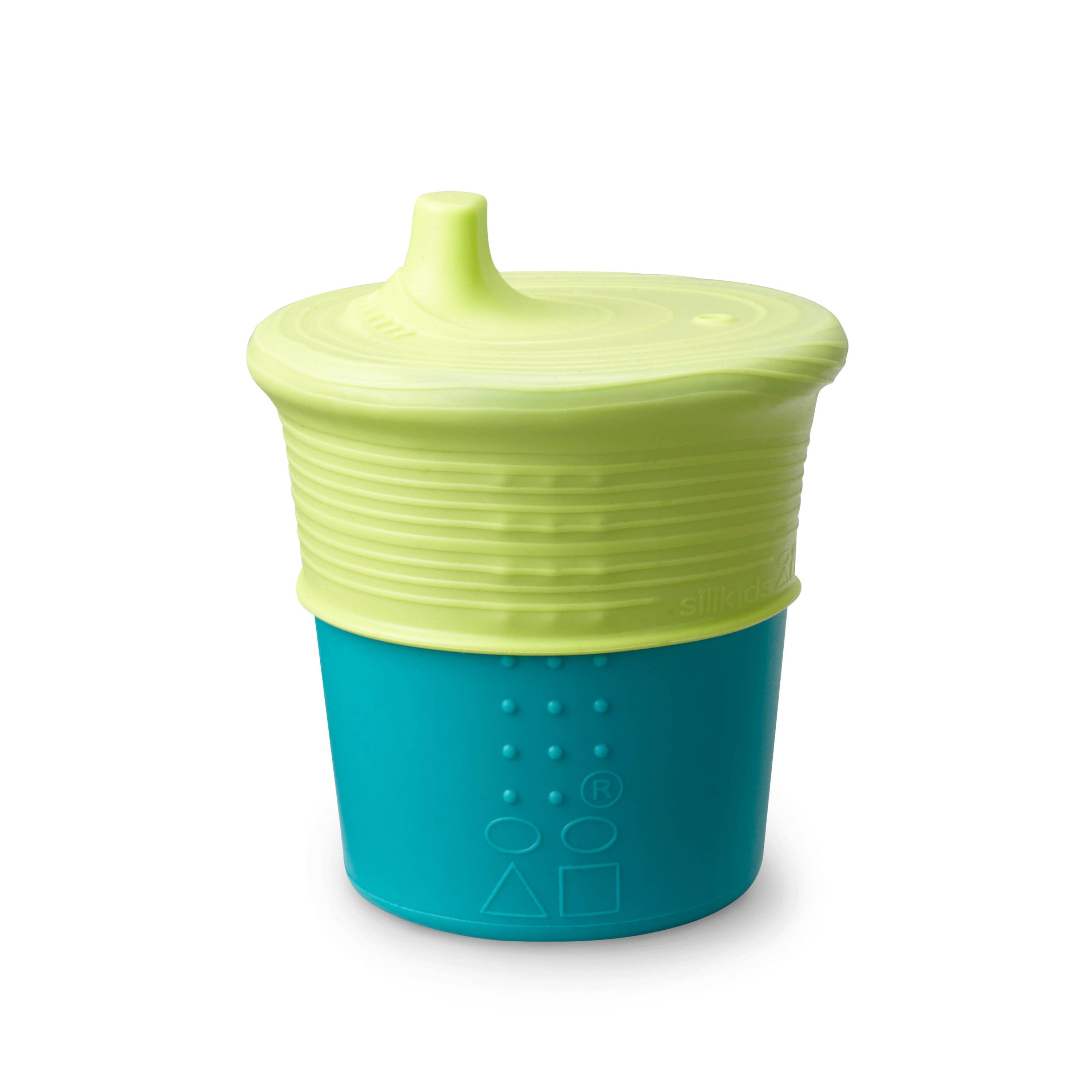 The blue and green Universal Sippy Cup.