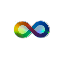 The Rainbow Infinity Holographic sticker.