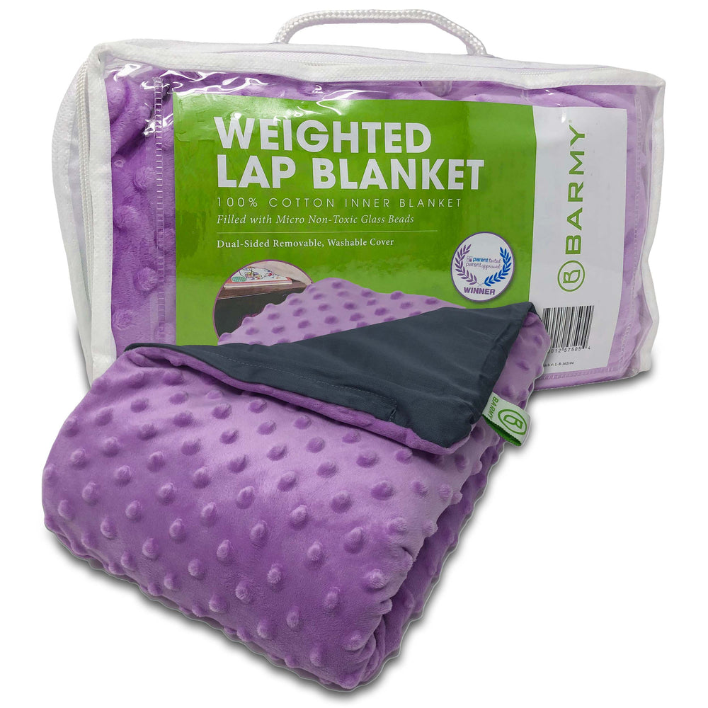 The purple Weighted Lap Pad.
