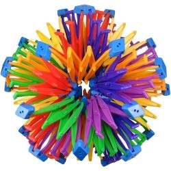 The Original Hoberman Sphere shrunk to its smallest size.