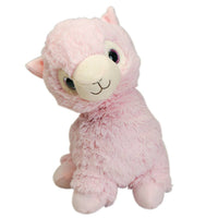 The Pink Llama Warmies Plush Animal.