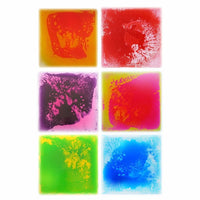 An assorted 6 pack of the 20x20 Gel Square Tiles.