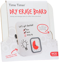 The packaging for Time Timer MOD + Dry Erase Board.