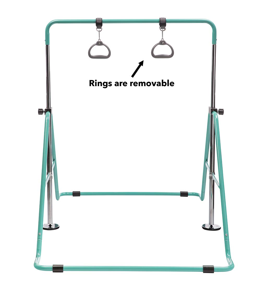 2-in-1 Adjustable Bar and Ring Gymnastics Set