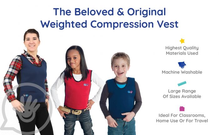 Blue Weighted Compression Vest by Fun and Function