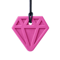 The hot pink Diamond Chewable Jewel Necklace.