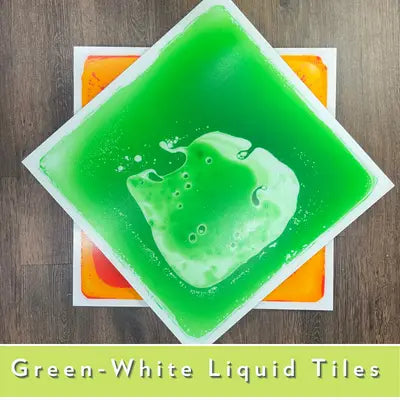 THe green-white 20x20 Gel Square Tile.