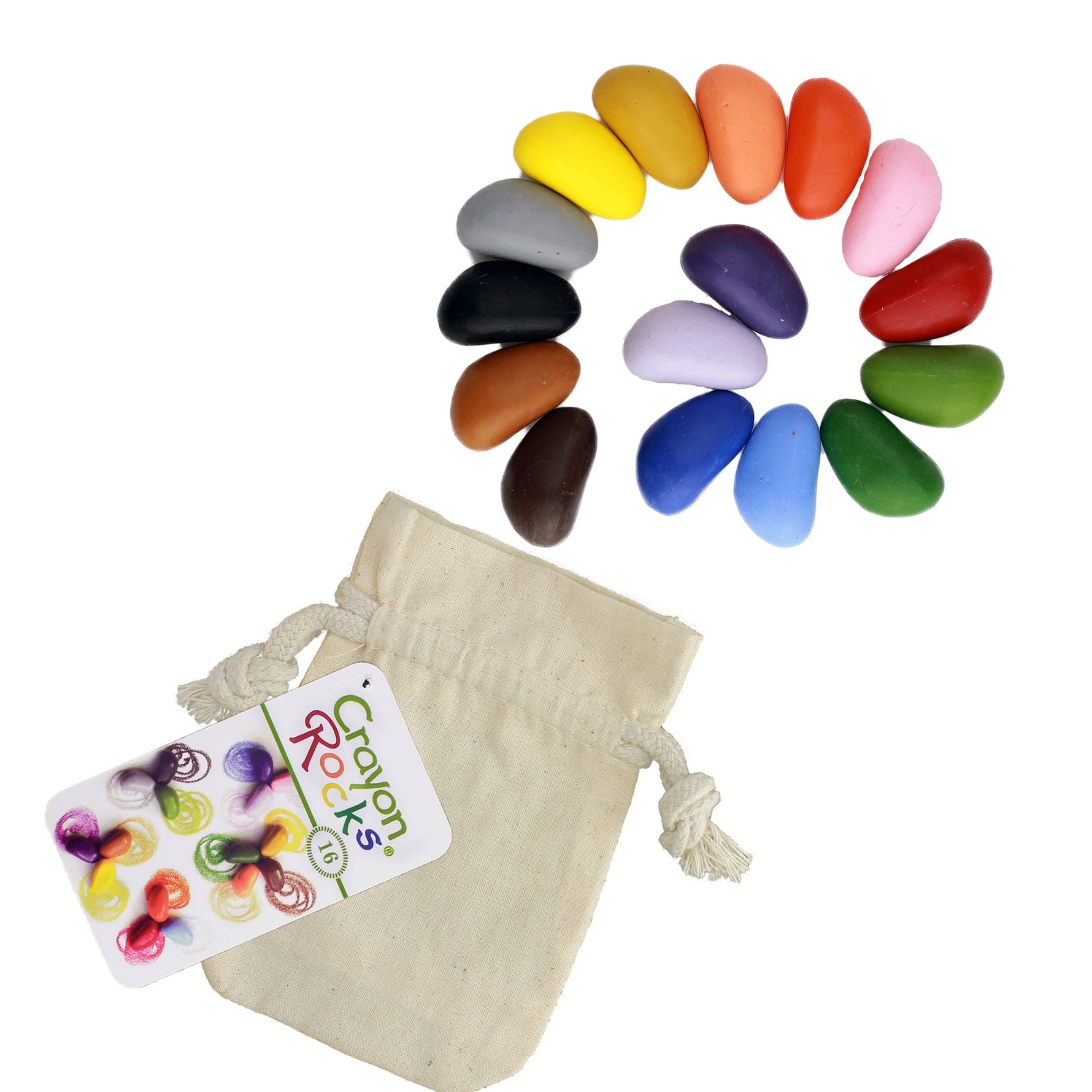 16 Colors in a Muslin Bag.