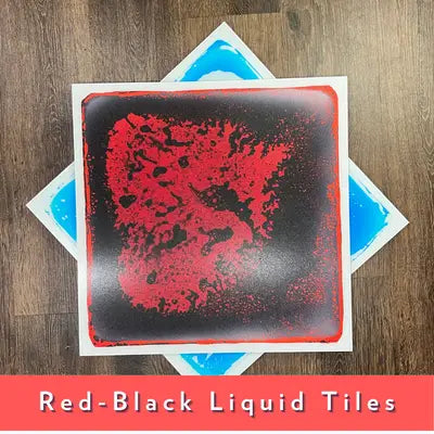 The red-black 20x20 Gel Square Tiles.