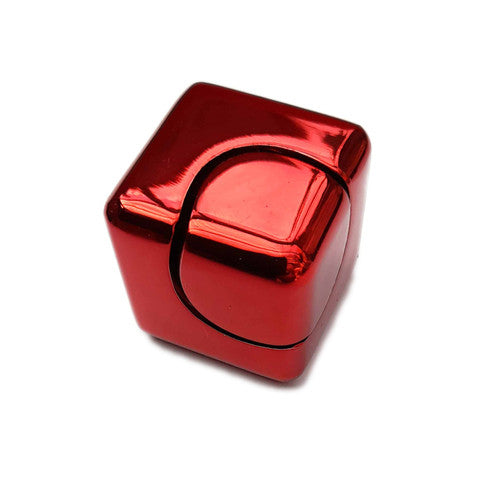 The red Metal Fidget Cube.