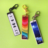 Several variations of the Carry Tag with three different variants of Calm Strips.